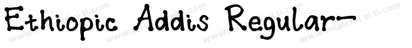 Ethiopic Addis Regular字体转换